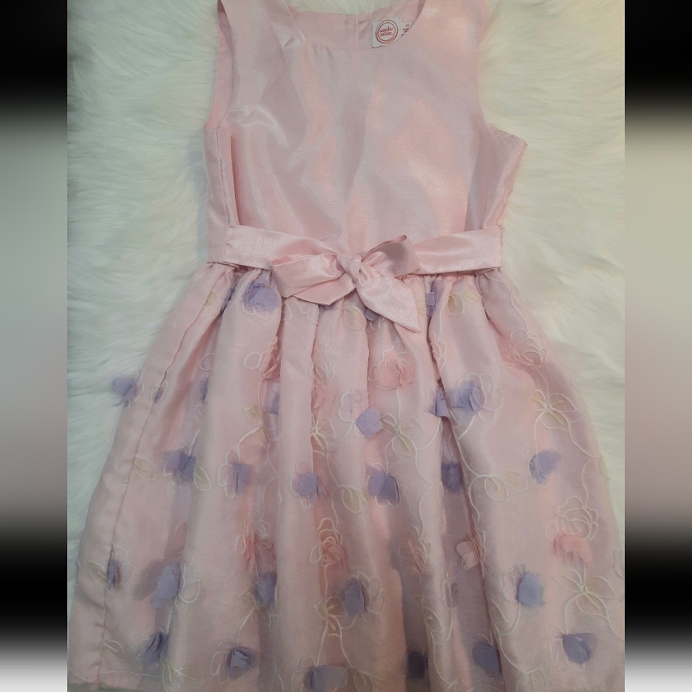 Charming Pink Floral Kids Dress - Girls Size:10